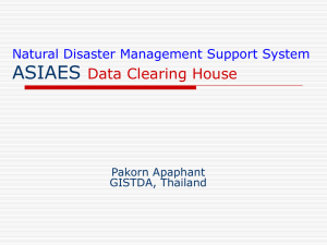 ASIAES Project Overview ASEAN+3 Satellite Image Network