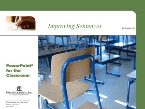 Improving Sentences PowerPoint