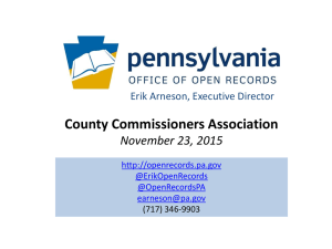 County Commissioners Association – 23 Nov 2015