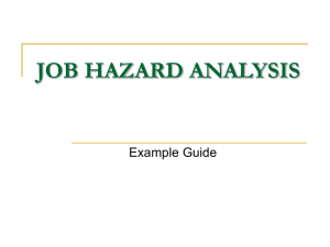 conduct a job hazard analysis