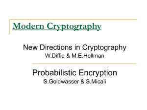 Cryptography Modern version