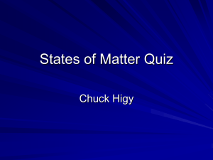 States of Matter Quiz