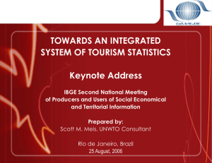 TOWARDS AN INTEGRATED SYSTEM OF TOURISM