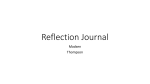 Reflection Journal - Leon County Schools