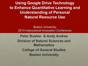 Using Google Drive Technology Presentation