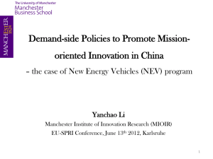 Demand-side policies to promote mission