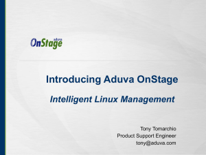 A Presentation and Demo by Aduva