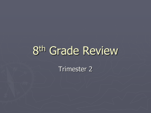 Trimester 1 Review