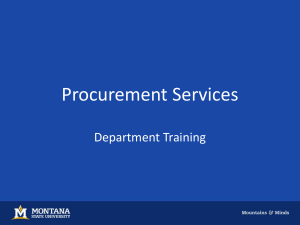 Procurement Training PowerPoint
