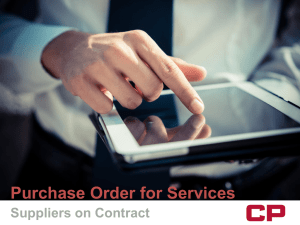 For vendors with contracts