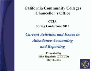 No Slide Title - California Community Colleges Chancellor's Office