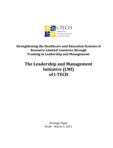 LMI Strategy Paper - Everyday Leadership