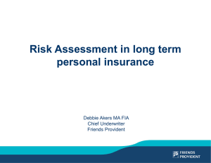 Statistical assessment of risk