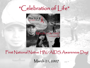 Celebration of Life - National Native HIV/AIDS Awareness Day