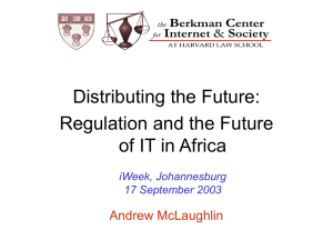 Regulation and the Future of IT in Africa