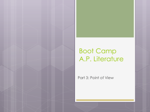 Short Story Boot Camp Point of View PowerPoint