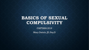 Basics of sexual compulsivity