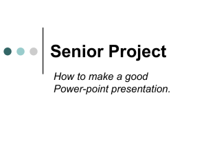 Senior Project Presentation - K