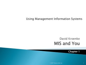 Using Management Information Systems