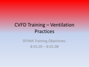 CVFD Training – Ventilation Practices B8.2