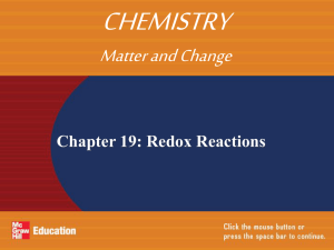 1/20/14 Chapter 19: redox reactions