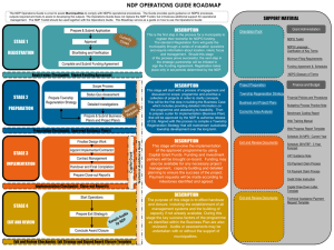 Operational Guide Roadmap - NDP