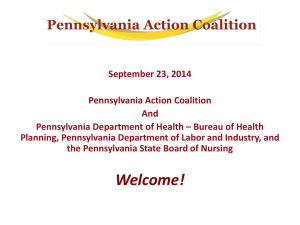 DOH DLI BON PAAC 9-23-14 - Pennsylvania Action Coalition
