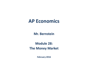 Module 28 - The Money Market