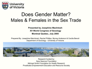 Does Gender Matter? - University of Victoria