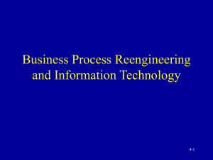 Business Process Reengineering & Infromation Technology