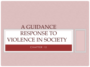 A guidance Response to Violence in Society