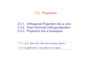 3.VI. Projection