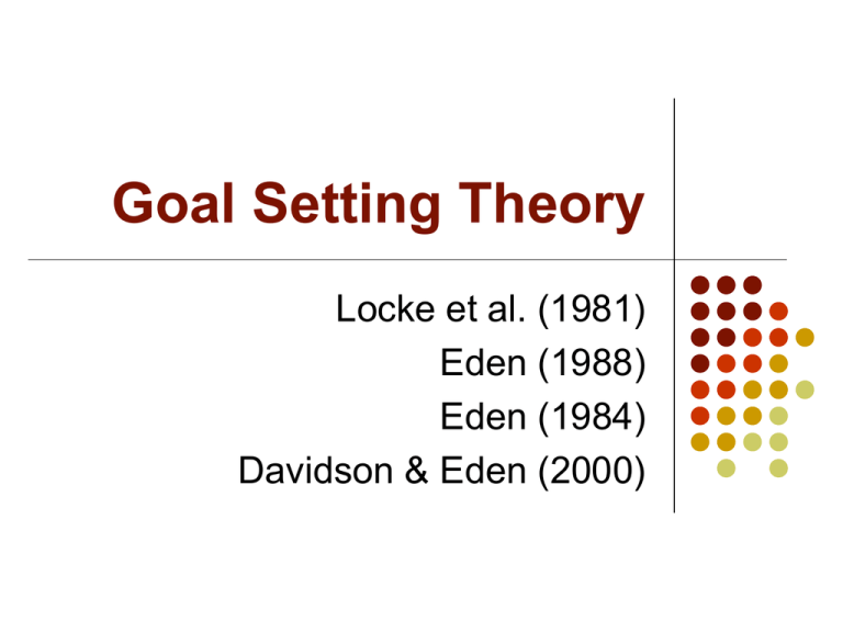 Goal setting theory adalah