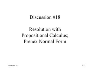 Prenex Normal Form