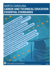 CTE Essential Standards as of January 2014