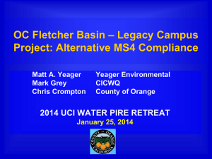 OC Fletcher Basin - UCI Water-PIRE