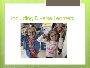 F2. Inclusive Strategies for Diverse Learners