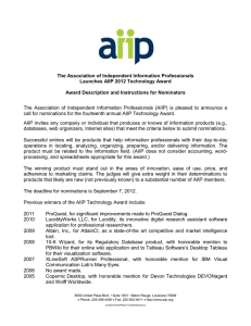 AIIP Awards Committee
