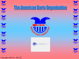 background of american darts organization