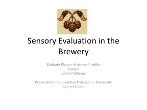 Sensory Evaluation in the Brewery