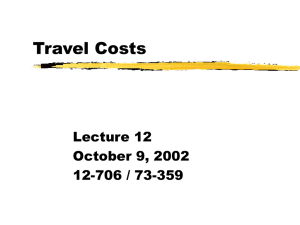 Travel Time Estimation - Civil and Environmental Engineering
