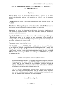 Annex A for Traders using the PSV System