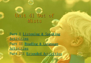Unit 7 Out of Mists