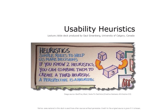 Design principles and usability heuristics