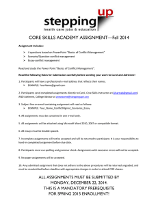 Core Skills Academy Assignment, Conflict Management–Office