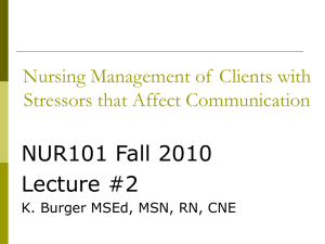 Lecture #2 Communication