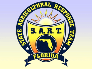 Presentation - Florida State Agricultural Response Team
