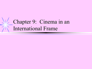 Chapter 10: Cinema in an International Frame