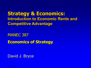Introduction to Economics of Strategy