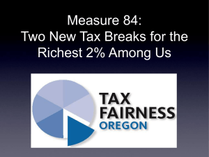 The Oregon Estate Tax